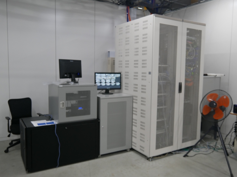 ネットワーク・サーバーエリアの内部の様子