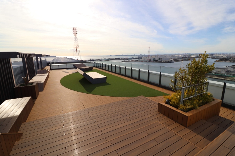 スカイデッキから一望できる風景