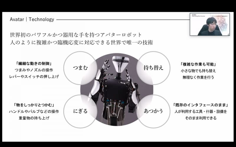 メルティンMMIのアバターロボットの特徴