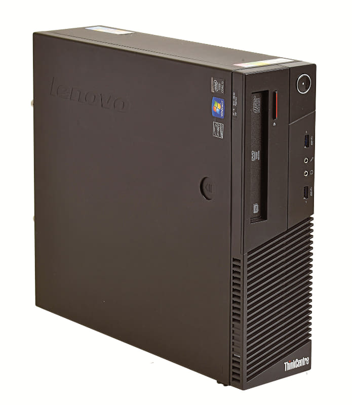 ベースとなる中古デスクトップPCとしてThink Centre 10AH-S06108を用意。Core i5-4570、4GBのDDR3メモリ、1TBのHDD、DVDスーパーマルチドライブを搭載。OSはWindows 10 Home 64bit版だ