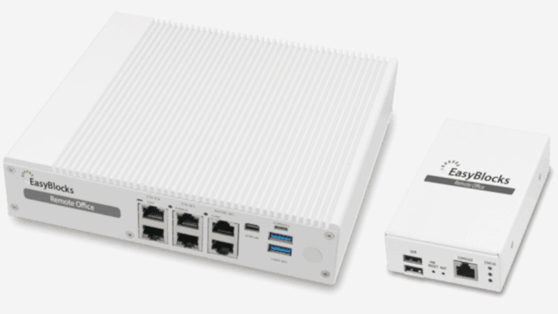 EasyBlocks Remote Office 親機(左)/子機(右)