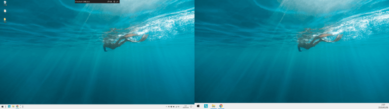 サブ側PCの操作によりウィンドウを最大化してやれば、晴れてマルチディスプレイ環境の完成だ