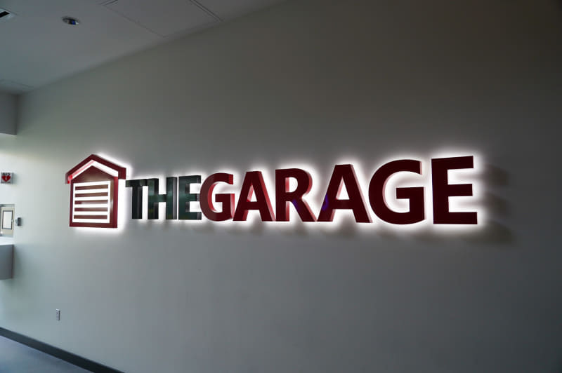 Microsoft Garageに掲げられているロゴ