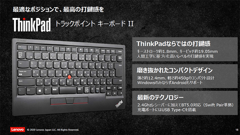 ThinkPadトラックポイントキーボードII