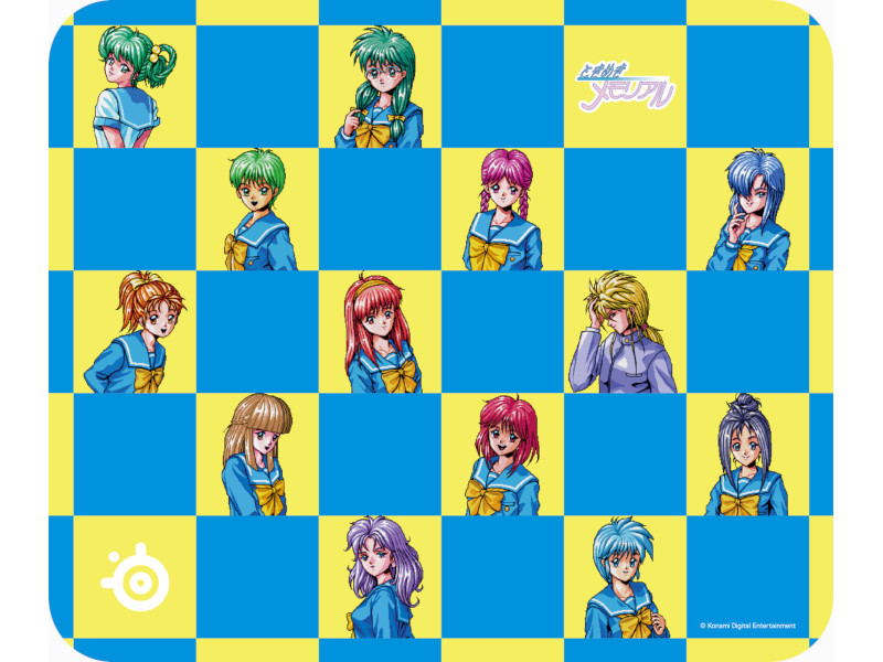 ヒロインとゲームロゴをあしらったデザイン