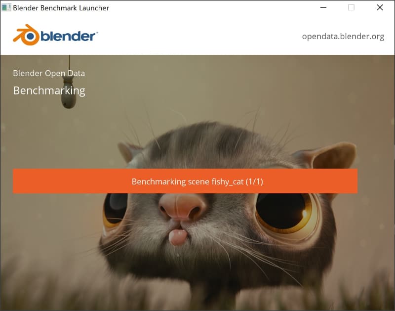 Blender Benchmark 2.0.4では、実際のBlenderのプログラムを使ってデモファイルをレンダリングする