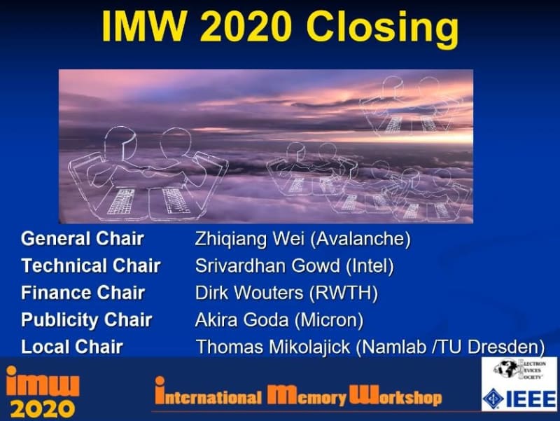 IMW 2020の閉会を告げる最初のスライド