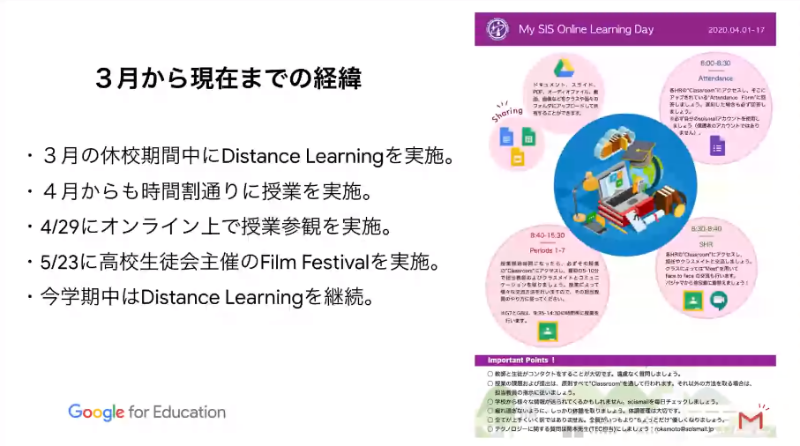 関西学院千里国際中等部・高等部でのClassroom活用の経緯