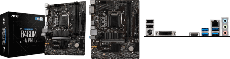 B460M-A PRO。必要最小限な機能のシンプルモデル。19日発売