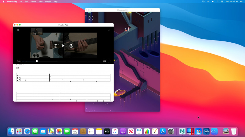 SoCアーキテクチャの共通化と新OSにより、Mac上でiPhone/iPadのアプリがそのまま動作