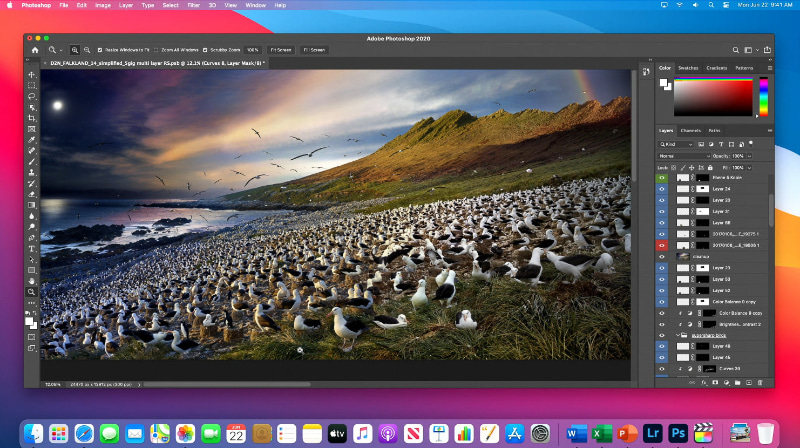 Universal 2に基づいてArmネイティブで動作するAdobe Photoshop 2020