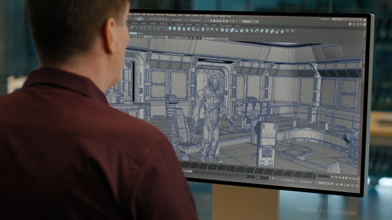 Intel版の3D CADソフトウェア「MAYA」をRosetta 2でバイナリトランスレーションしながら動かしているところ