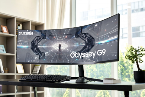 Samsung、49型で5,120×1,440ドットのQLED曲面ゲーミング液晶 - PC Watch