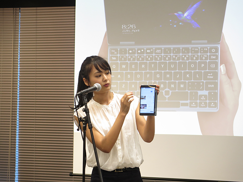 竹内佳菜子さんがOneMix 1S+の優れた使い勝手を披露