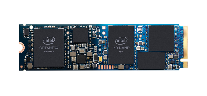 メモリとストレージの間に入り、HDDやSSDの高速化を実現するOptane Memory。「インテル Optaneメモリー H10＆ソリッドステート・ストレージ」はOptane MemoryとSSDのハイブリッド製品