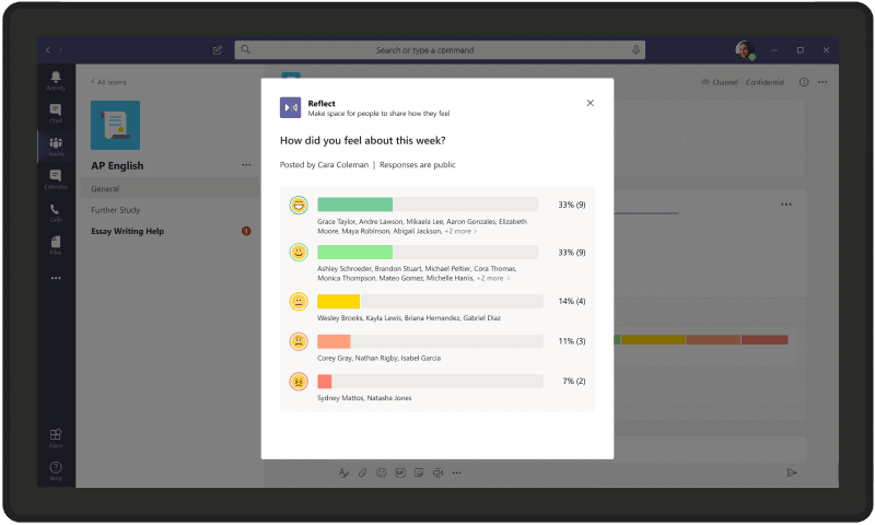 Reflect messaging extension