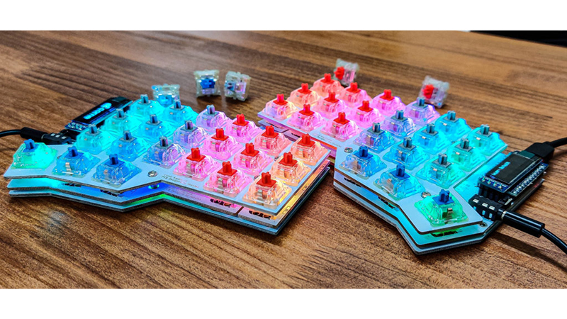 Corne Cherry(RGB LEDは別売)