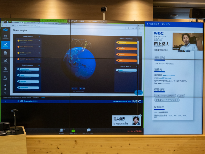 サイバー攻撃の監視