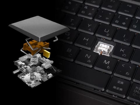 マウス、240Hz液晶とメカニカルキーボード搭載のゲーミングノート - PC 