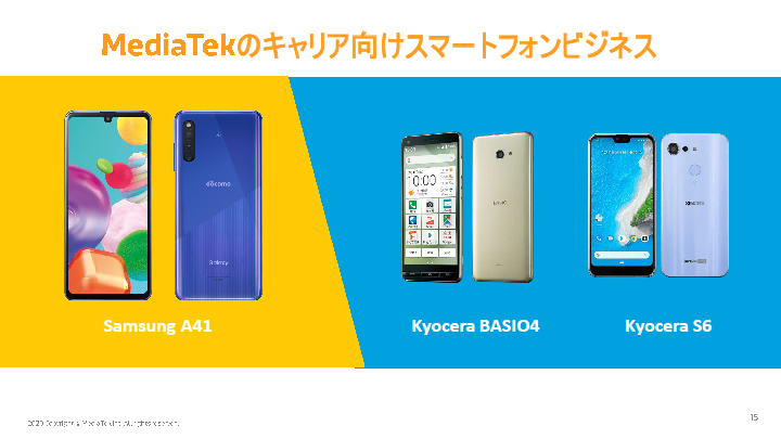 国内キャリアでのMediaTek SoC採用例