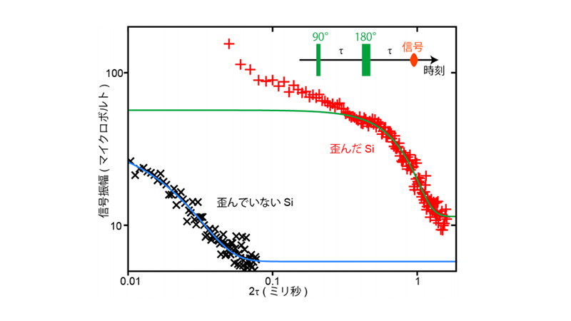 Hahnエコー法によるコヒーレンス時間の測定結果