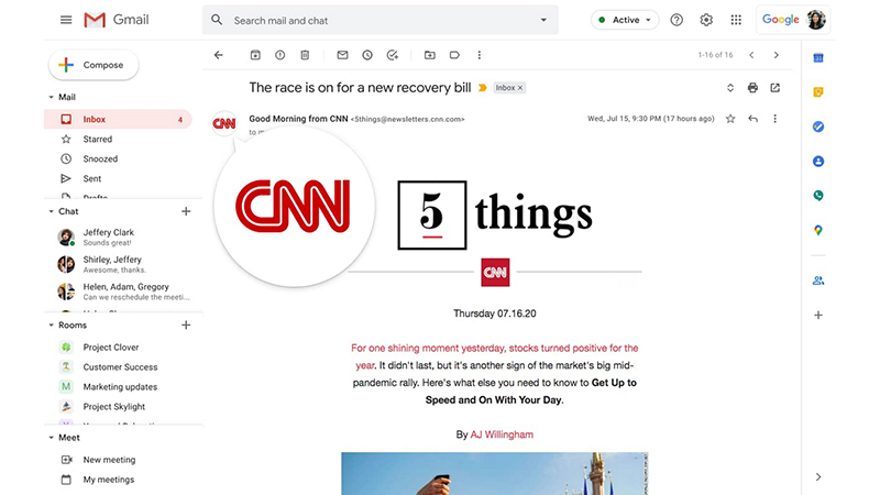 BIMIによる企業/ブランドロゴ表示機能