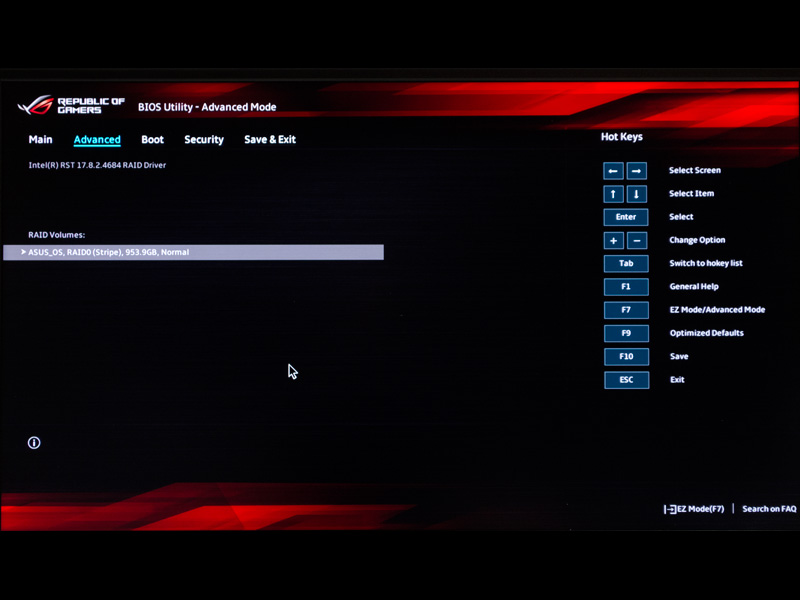 BIOSのRAID 0(ストライピング)設定