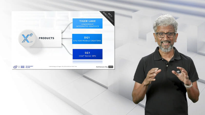 GPUの戦略を説明するIntel 上席副社長 兼 Intelアーキテクチャ/グラフィックス/ソフトウェア チーフアーキテクト/事業部長 ラジャ・コドリ氏