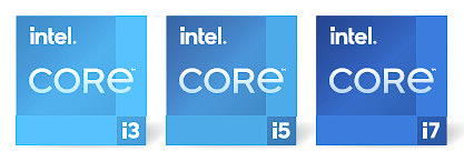 新しい第11世代Coreプロセッサーのロゴ、小文字「intel」ロゴになっている