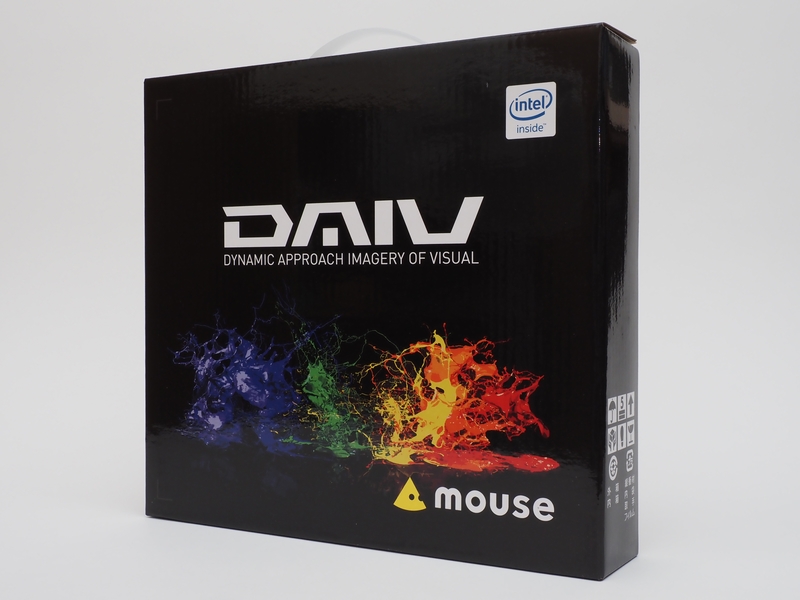 クリエイター向けパソコンブランド「DAIV」ならではの精悍なイメージのパッケージ