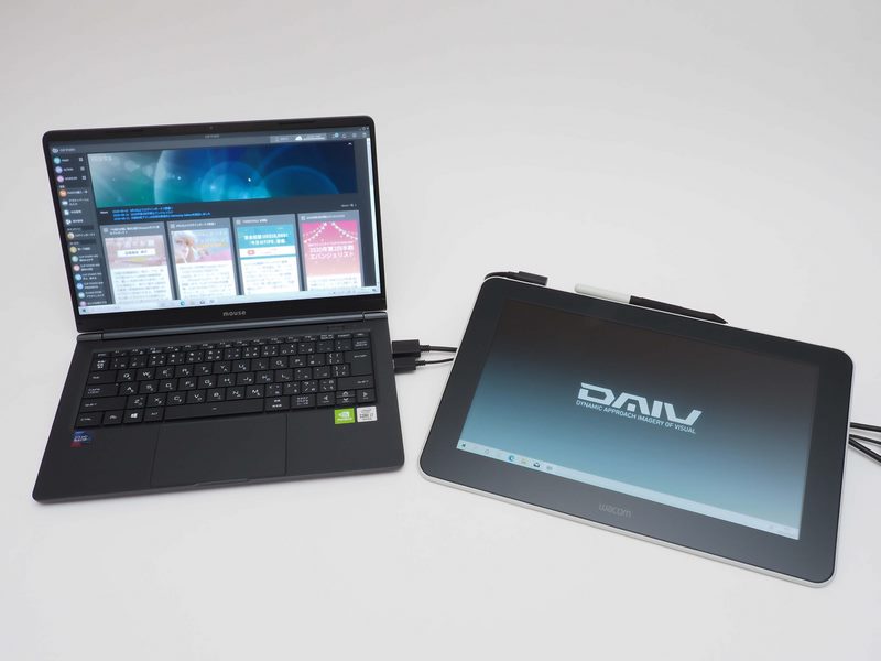マウスコンピューターの直販サイトでは、DAIV 4Nと一緒にペンタブレット「Wacom One」(税別36,900円)も購入可能