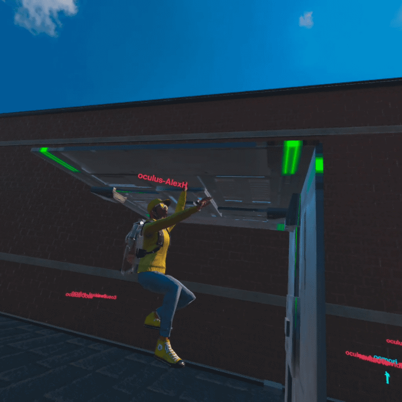 オーバーハングがあっても天井をつかんで、越えていける