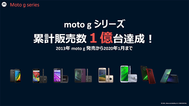 moto gシリーズは累計販売数1億台