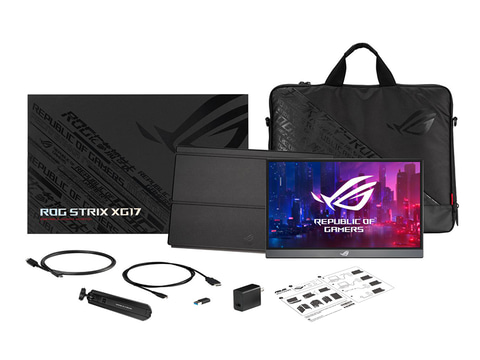 ASUS、240Hz対応17.3型モバイルゲーミング液晶に専用三脚とバッグ付属