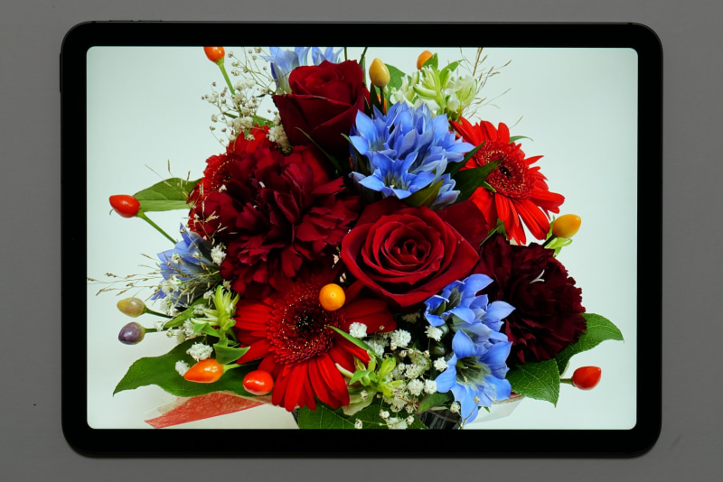 輝度は500cd/平方m、色域はP3対応。鮮やかで階調豊かなグラフィックを表示できる