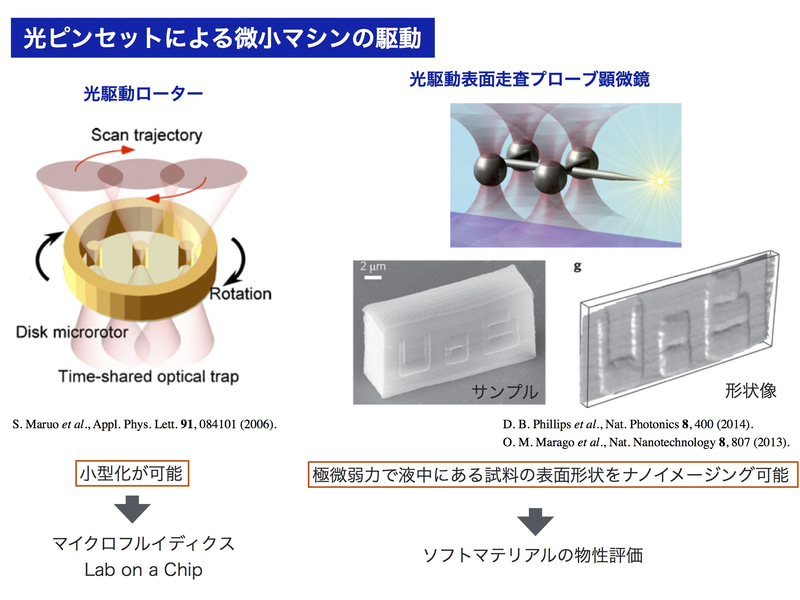 光ピンセットの応用