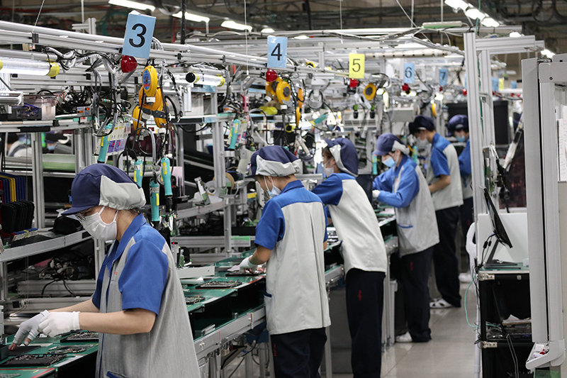 組み立てラインの様子