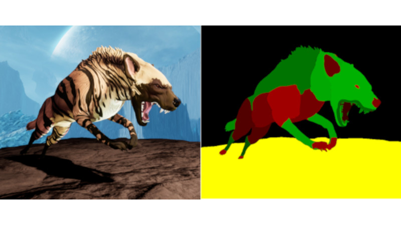 出力後/ユーザーの指定した「セグメンテーションマップ」