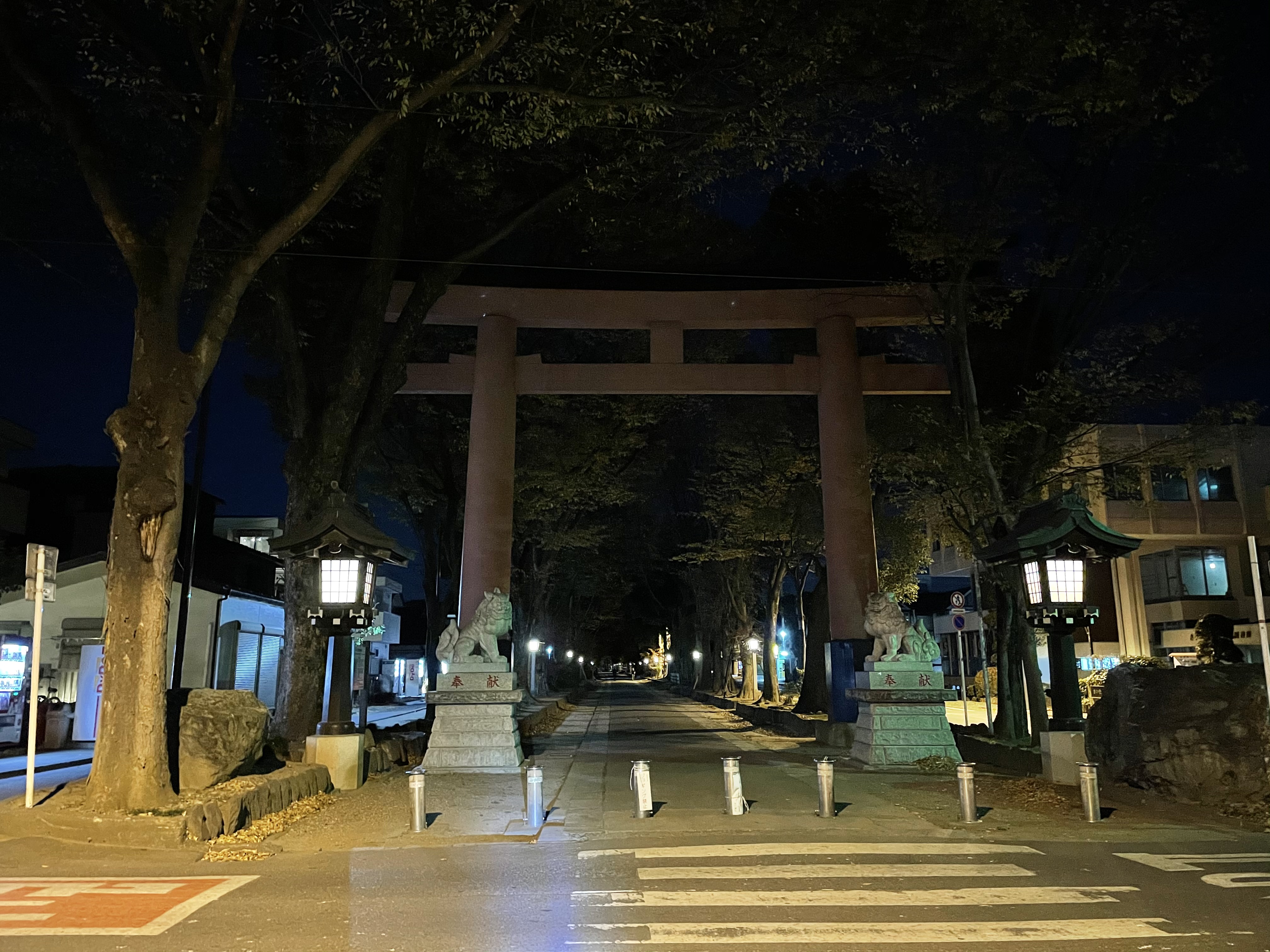 夜景モードオフで撮影