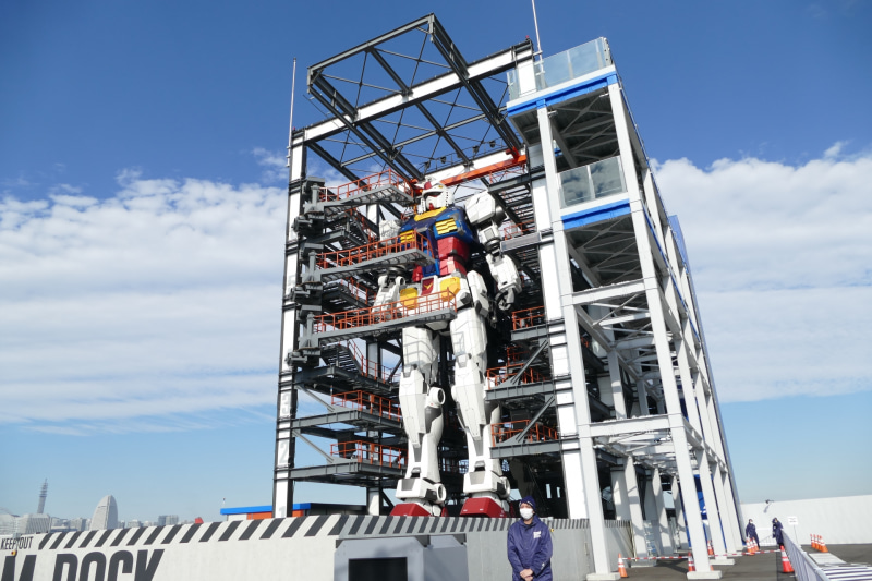 デモ前は「GUNDAM-DOCK」に格納されている<br><span class="fnt-75">(C)創通・サンライズ</span>