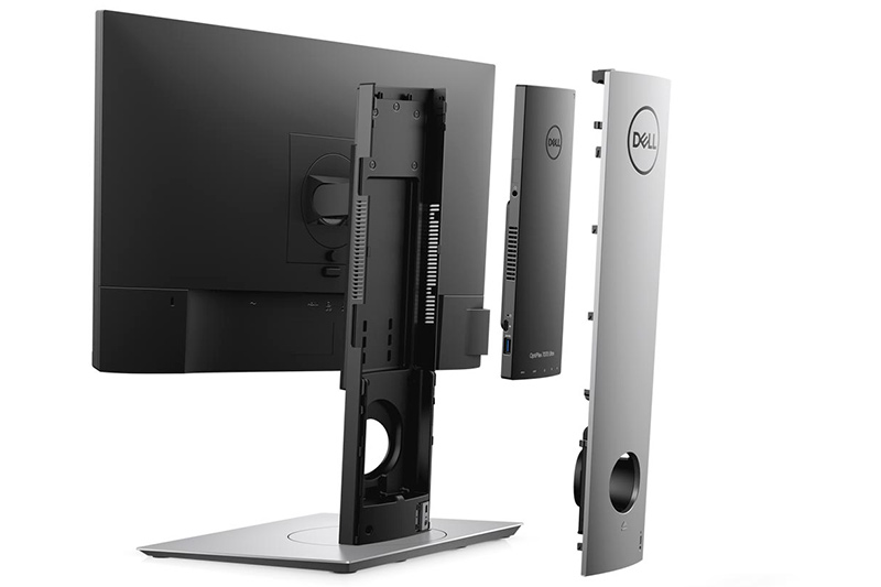 ディスプレイスタンドに内蔵できるOptiPlex 7070 Ultra