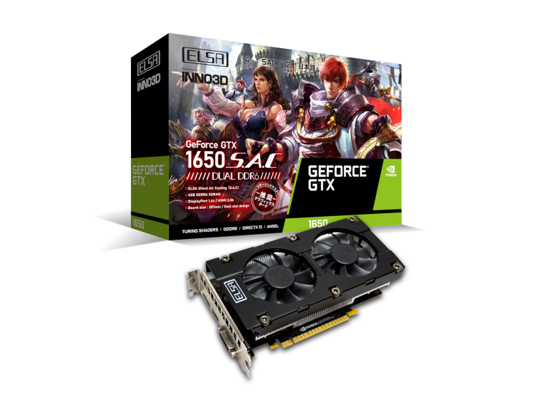 「GeForce GTX 1650 S.A.C DUAL DDR6」