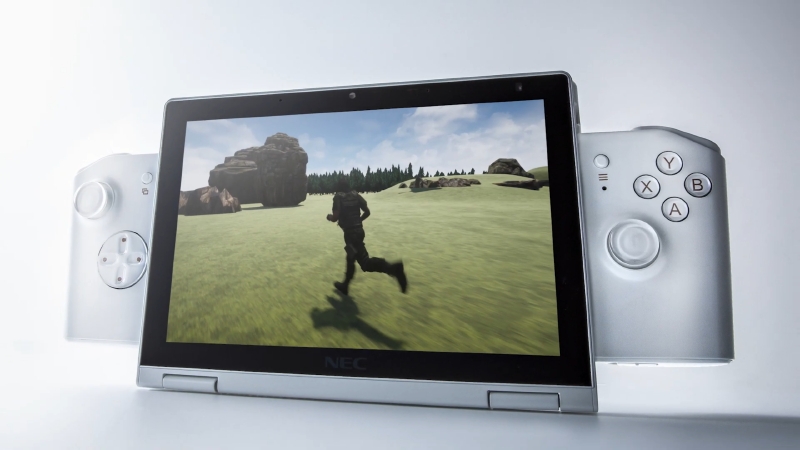 コントローラを取り付けた状態