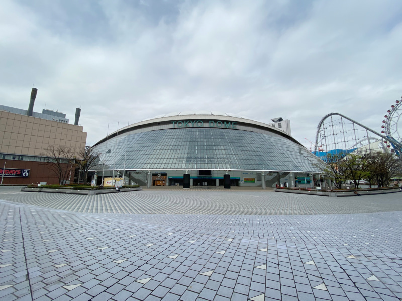 読売ジャイアンツの本拠地である東京ドーム