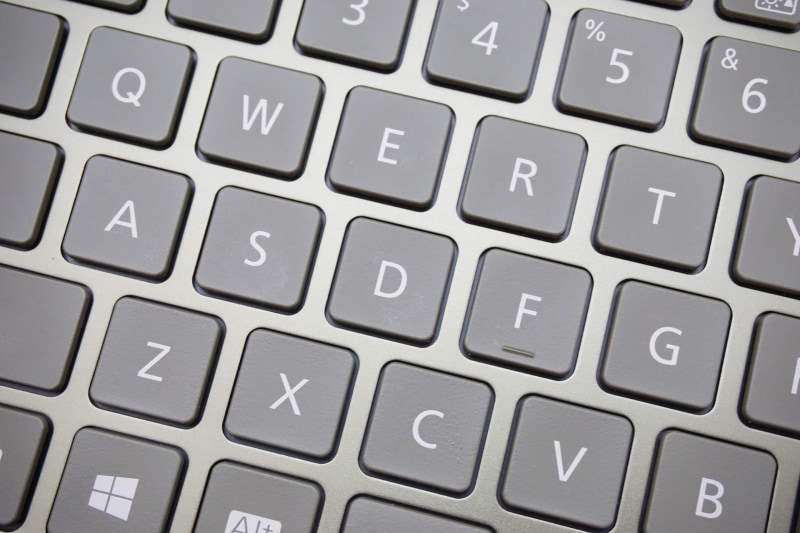 キートップにはカナの印字がない