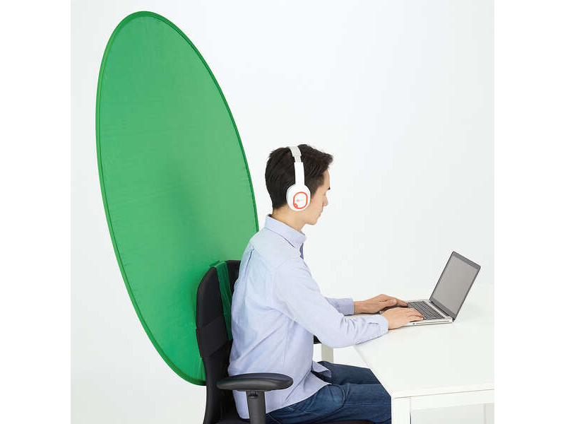 折りたたみ式クロマキー背景スクリーン(PCA-CKSF01GN)