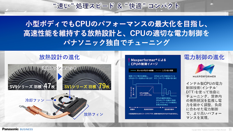 冷却ファンやユニットを改良
