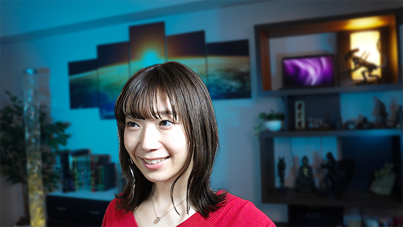 照明と工夫で仕上げた画像。もちろんカメラは同じものを使っている