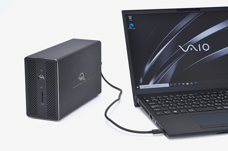 外部ストレージとしても利用できる「Mercury Elite Pro Dock」