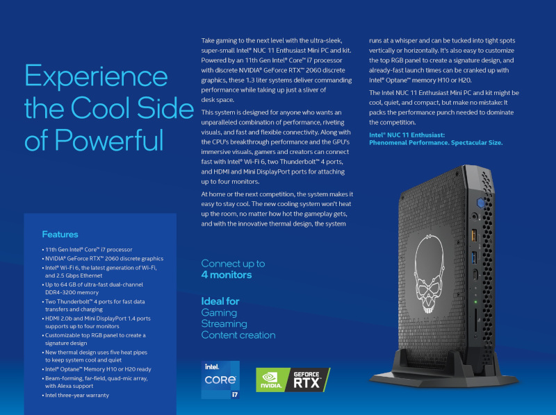 Intel NUC11 Enthusiast